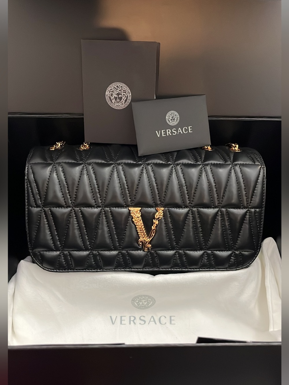 Versace Virtus Shoulder Bag